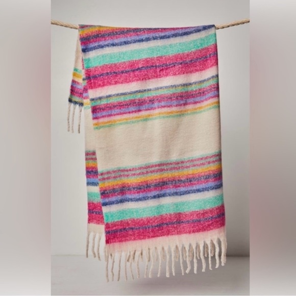 Free People✨ Skye Stripe Blanket - Picture 2 of 5